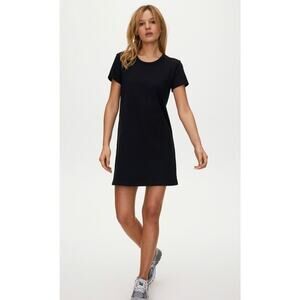 Aritzia Wilfred Free Size XL Black Short Sleeve Jersey Knit‎ T Shirt Dress